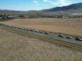 A bird's eye view of the Riverina Outback Ralliers on their recent journey. Pictures supplied
