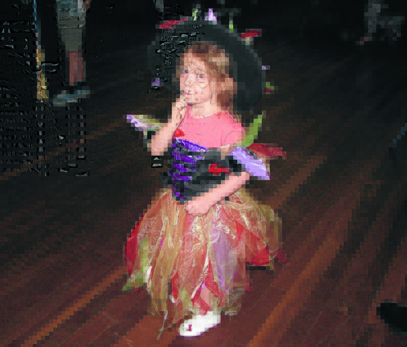 LITTLE MISS BEFANA: Sienna Tanner from Darwin was dressed for the occasion. She was among the large crowd of people who attended Festa della Befana.