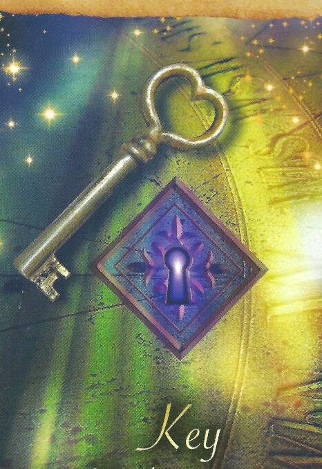 TURN OVER A NEW LEAF: The key card signifies a fresh start, but to do this you have to let go of the past.