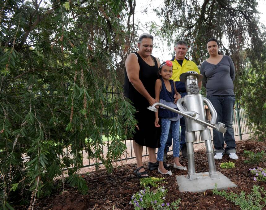 TRIBUTE: Beverley Murray with granddaughter Mahalia McLean, Karl Leaver and her daughter Kiam Johnson at McWilliam's. Picture: Anthony Stipo