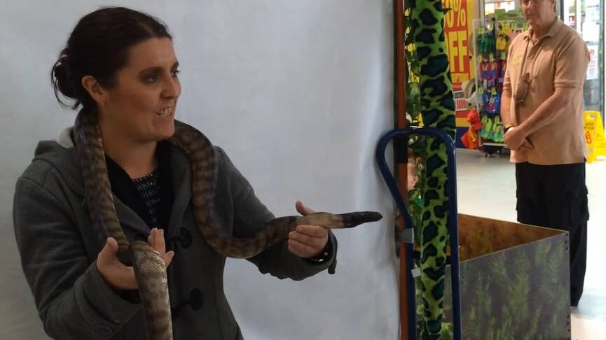 VIDEO: The Area News editor faces her fear of snakes