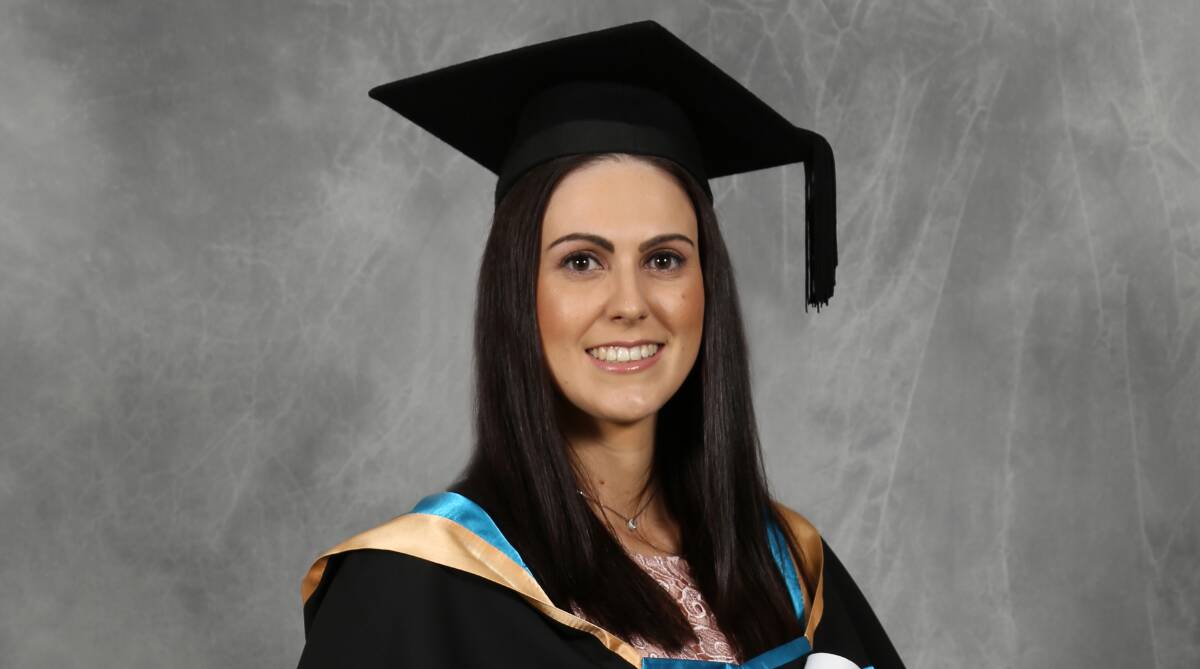 GRADUATE: Carla De Valentin obtained her degree while working full-time with TAFE NSW Riverina Insititute as a project manager.