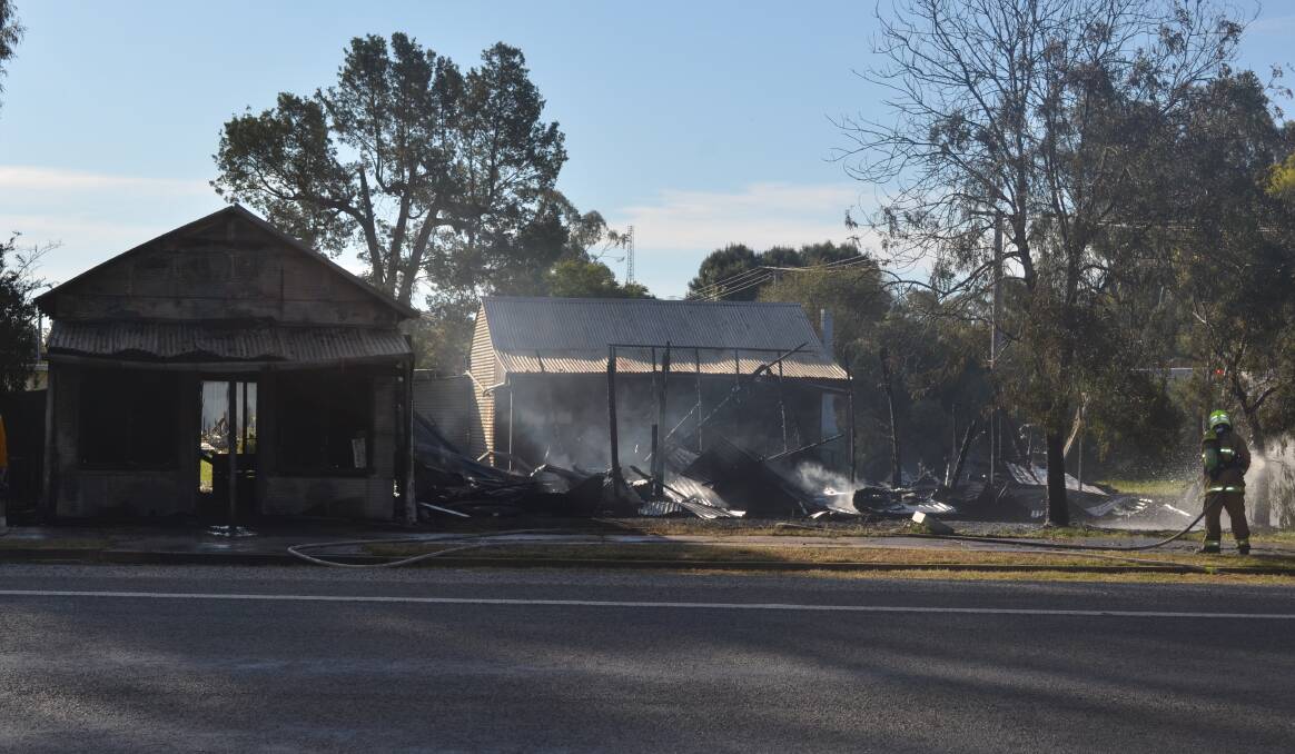 GUTTED: An abandoned house in Darlington Point has been destroyed by fire on Wednesday afternoon.