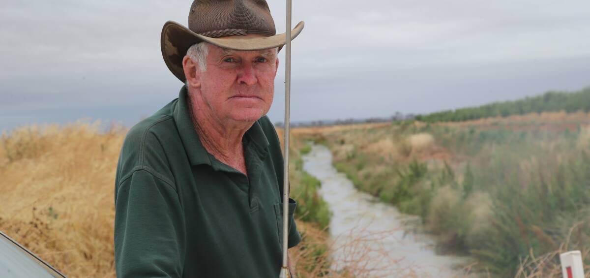 CONCERN: Cattle farmer Kel Williams has concerns over the ongoing impact of agricultural run-off on Lake Wyangan. Photo: Anthony Stipo