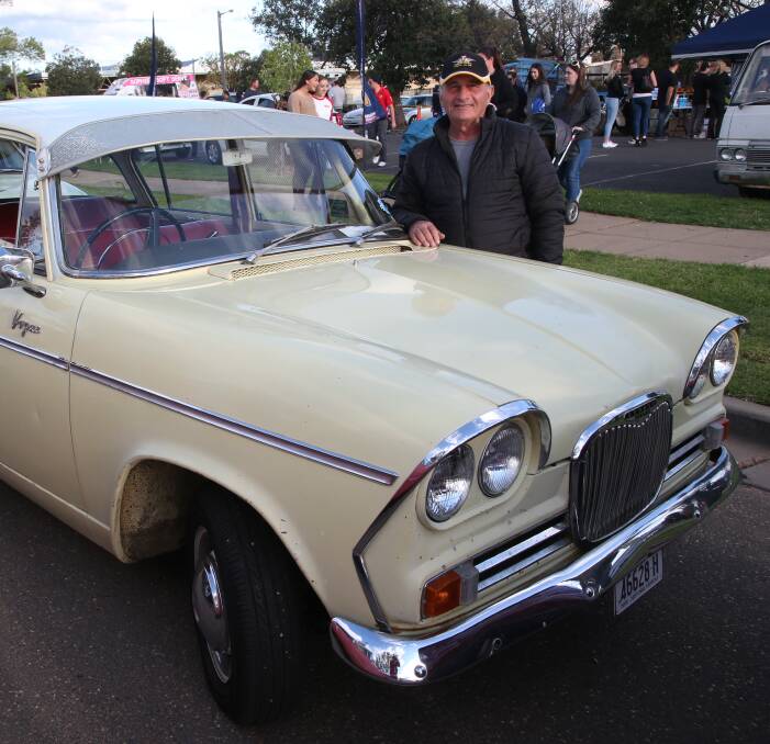 BIGGEST LAP: Car-lover Pat Zirilli was one of almost 300 drivers taking part in Griffith's Biggest Lap on Saturday, an event that saw Banna Avenue lined with spectators. Picture: Anthony Stipo