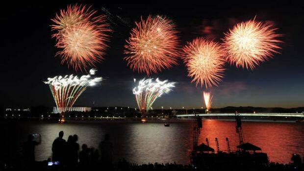 The fireworks display is a striking end to a vivid festival, held March 17 at Regatta Point in Commonwealth Park from 6pm.