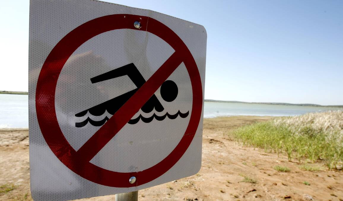 BLUE-GREEN ALGAE RISK: Residents are advised not to swim in Lake Wyangan.