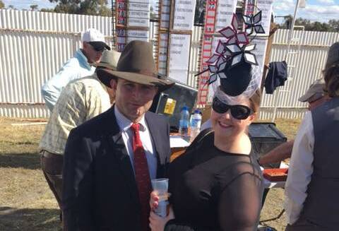 Brett Joseph and Daisy Armstrong enjoying a day at the races. Picture: Stop Conman and Fraud Brett Joseph wordpress.