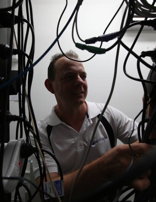 BLACKOUT: IT expert Livio Mazzon says it is important people who rely on technology budget for power supply issues and data loss. PHOTO: Anthony Stipo