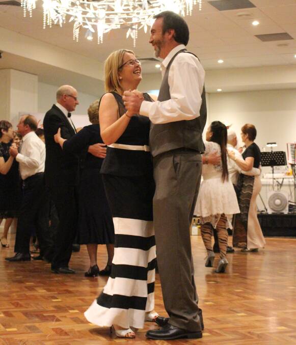 DANCE THE NIGHT AWAY: Dancers filled the floor throughout the night as the band played waltz, quicksteps, foxtrots and emmerdales. Picture: Hannah Higgins.