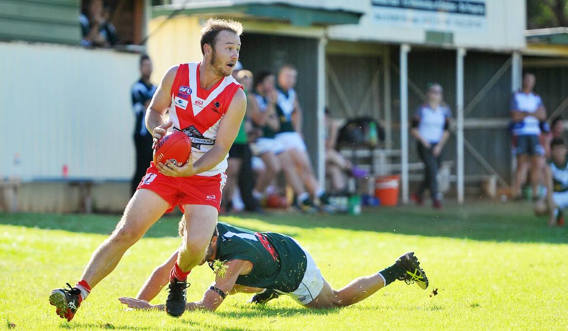 LEADER: Griffith midfielder Will Griggs is now outright leader in the Riverina Player of the Year award. Picture: Kieren L Tilly