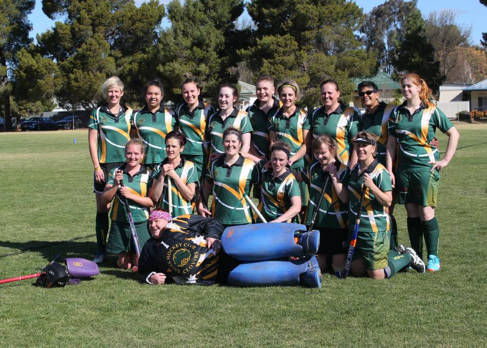 CHALLENGE COMPETED: Easts Women's after their win against the Vic Hotel Team at the Grand Finals at Westend Oval. PHOTO: Anthony Stipo.