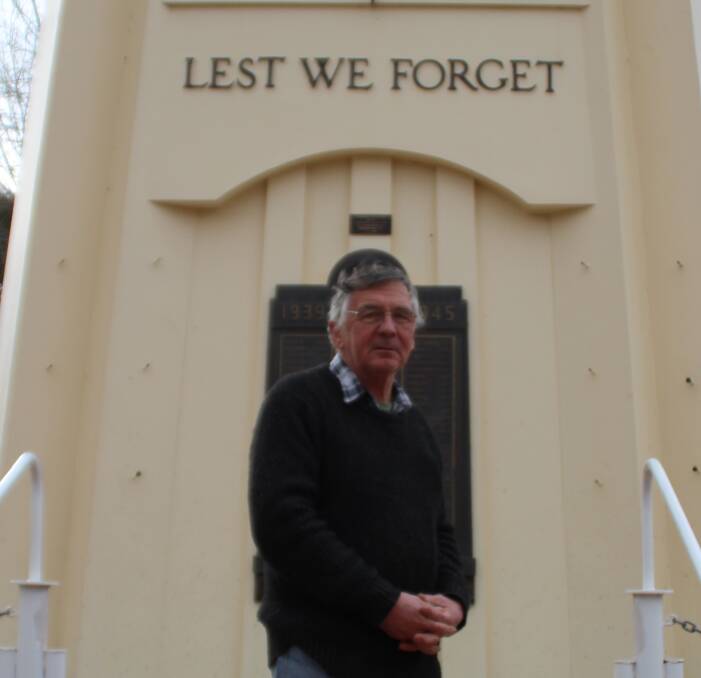 GRANTS APPROVED: Griffith RSL president Hank Veenhuizen is proud to get the grant after applying for funding through the Government's Community War Memorials Fund several weeks ago. PHOTO: Jacinta Dickins