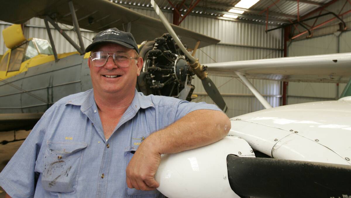 SKY HIGH: Senior Flight instructor at Griffith Aero Club Rob Robilliard was "pleased with the turnout" for the third meeting on air safety.
