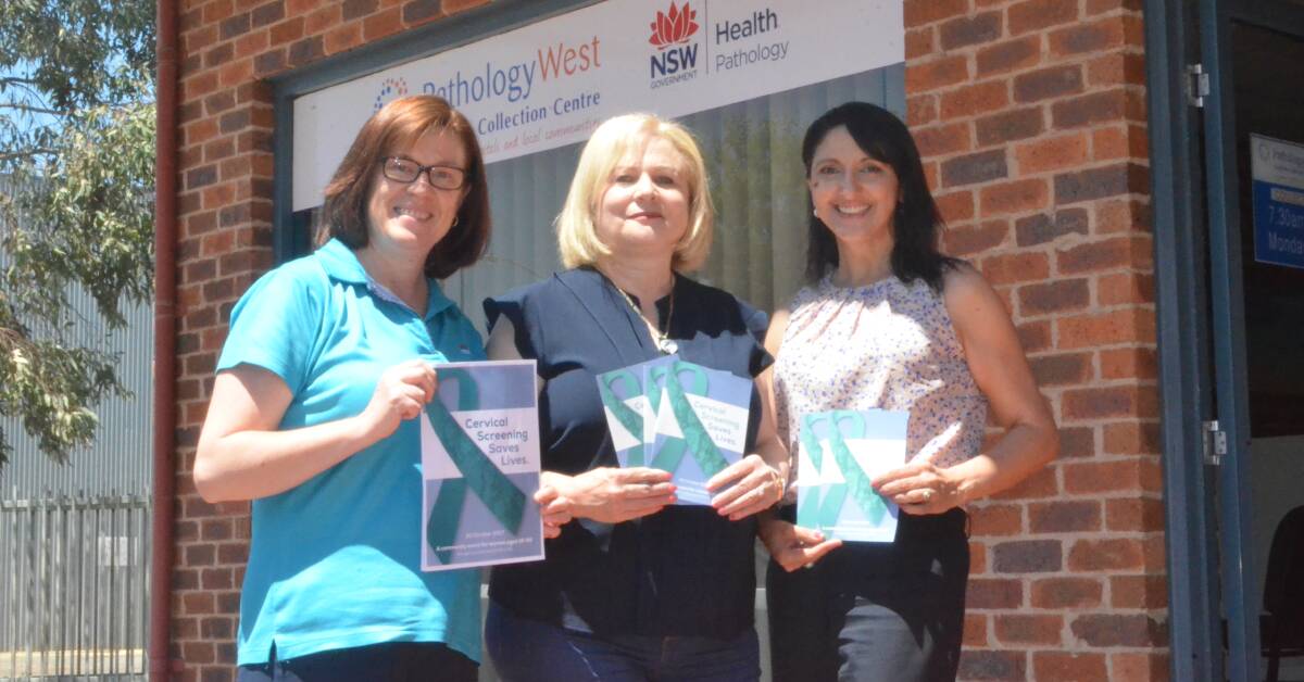 SPREAD THE WORD: Griffith LHAC Chair Margaret King with committee members Yvonne Turnell and Saideh Barlow encourage all women to come along to the cervical cancer screening information day. PHOTO: Jacinta Dickins.