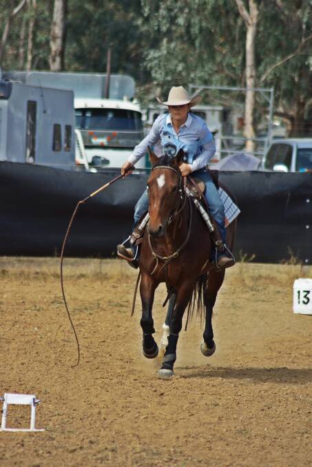 Isabelle Owen in the Man From Snowy River Challenge in 2015.