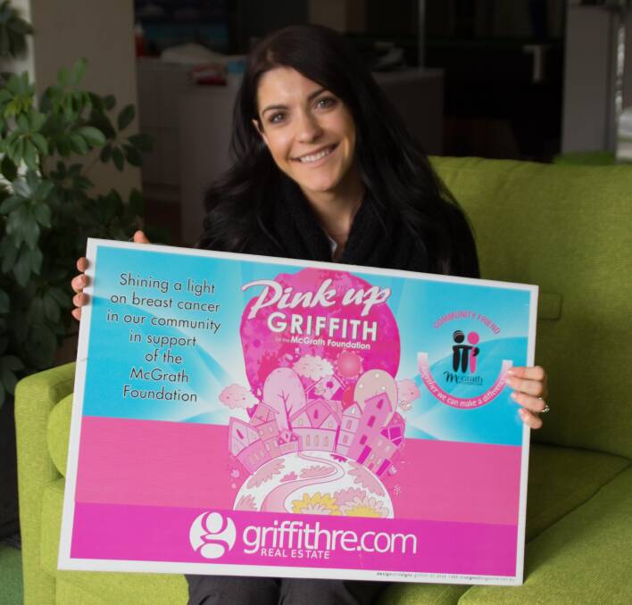 PINK UP GRIFFITH: Talia Macri and the team at GRE are a driving force behind the annual event.