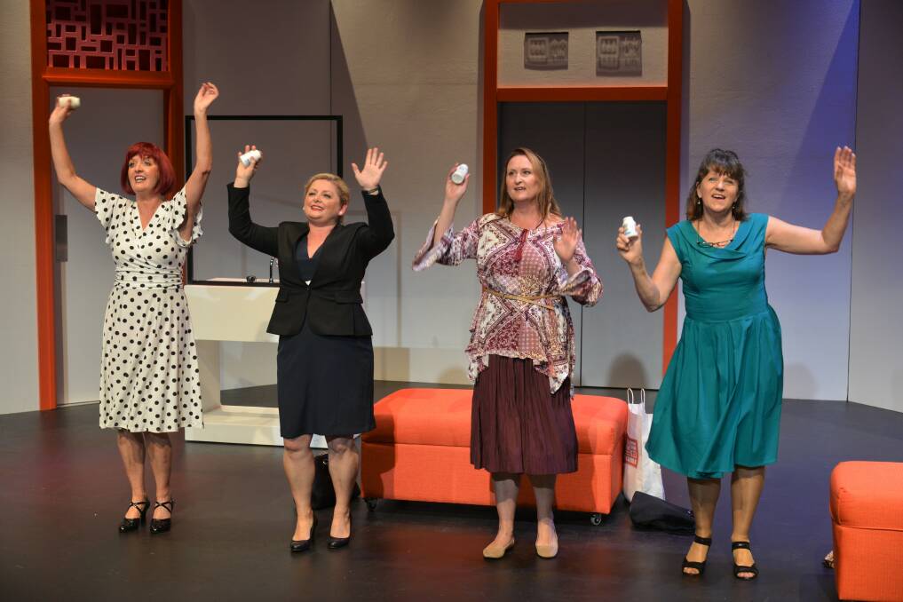 The musical stars Victoria Nicholls as the Dubbo House Wife, Melanie Evans as the Professional Woman, Meg Kiddle as Earth Mother and Lilias Davie as the Soap Star