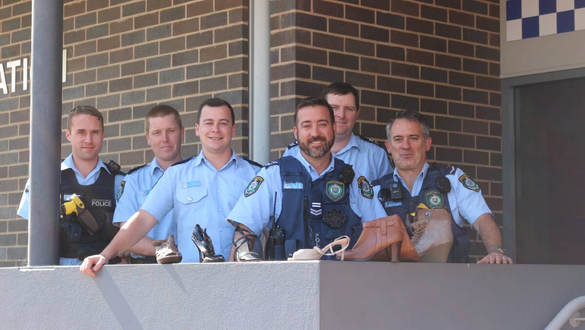 MADE FOR WALKING: Men from the Griffith Police Force will be joining in the walk. PHOTO: Jacinta Dickins.