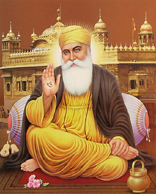 FOUNDER: Guru Nanak (b. 1469) preached a message of love and understanding. He passed on his enlightened leadership to nine successive gurus.