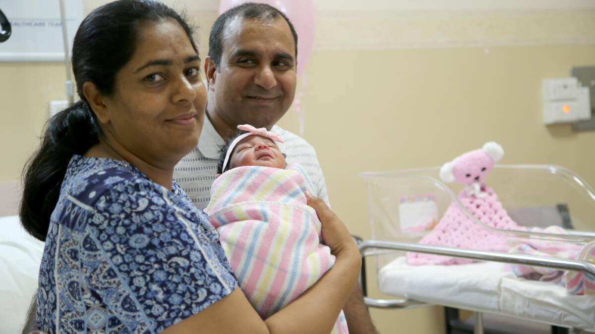Griffith Base Hospital’s first baby of the year gets in early