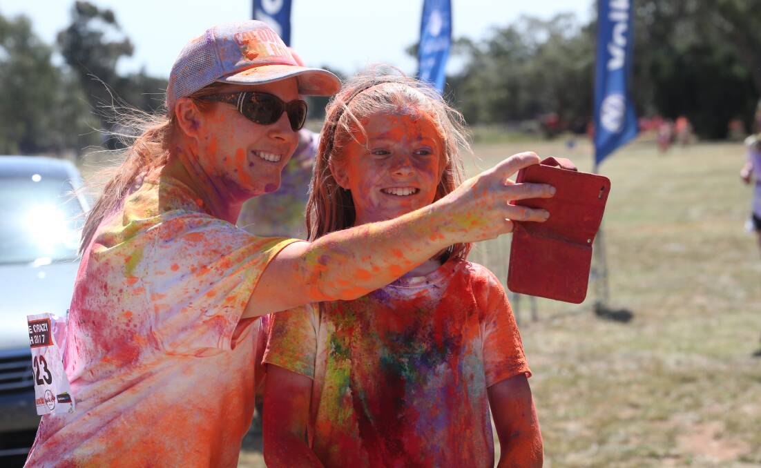 Hundreds came out to participate in the Colour Me Crazy fun run PHOTO: Anthony Stipo