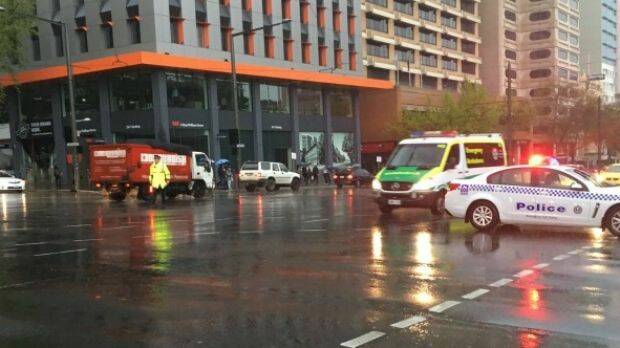 Adelaide was battered by the storm on Wednesday. Photo: Twitter/@brittaaahhny
