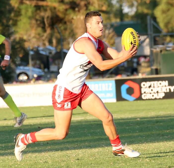 FRESH: Jordan Iudica is one of a string of new players in the Griffith line-up in this year. Picture: Anthony Stipo
