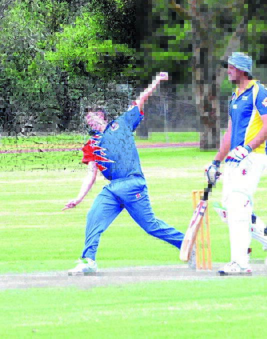 EXPRESS PACE: Coro Cougars' Jonathon Morris throws down a thunderbolt against Exies at West End Oval on Saturday. Picture: Wendy Simpkin.
