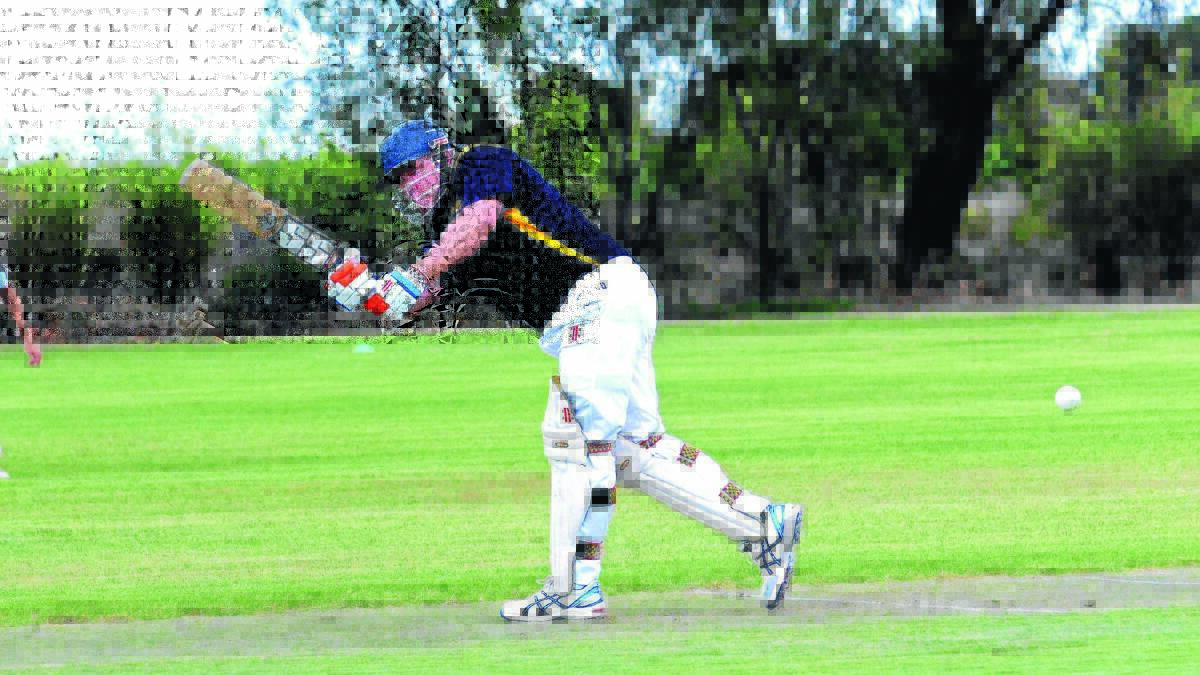 FIELD DAY: Ben Leach flicks this ball down to fine leg on his way to 45. Picture: Wendy Simpkin.