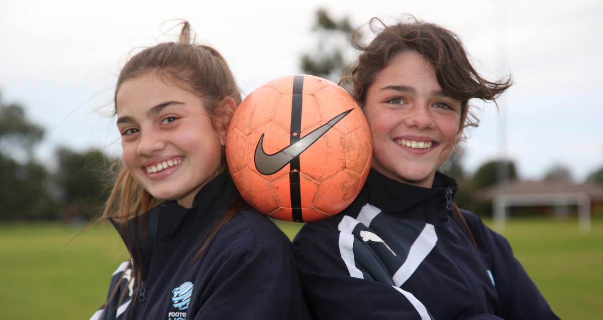 SELECTED: Jordan Jasnos, 13, and Tess Vaccari, 13, will head to Coffs Harbour for the National Youth Championships next week. Picture: Anthony Stipo