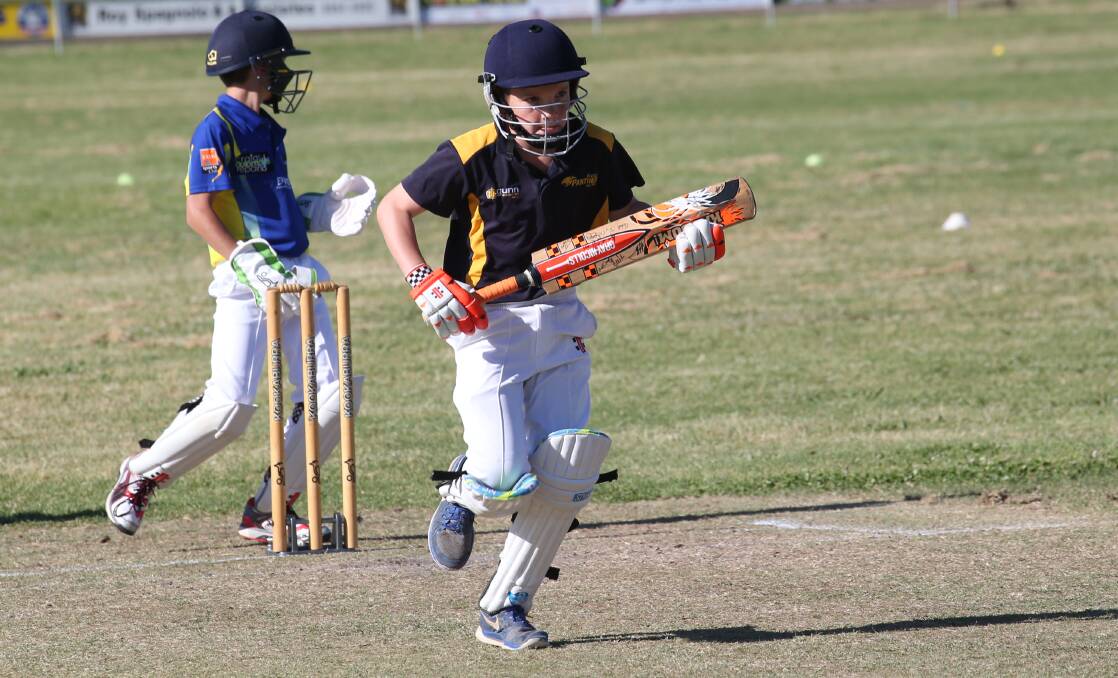 YES: Patrick Gunn takes off for a single in the Griffith District Cricket Association fourth grade competition. PHOTO: Anthony Stipo