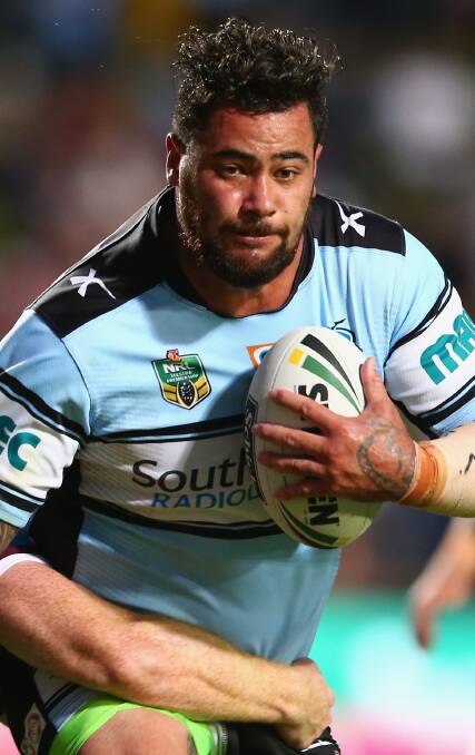PUMPED: Andrew Fifita says he can't wait for the grand final on Sunday. Picture: Mark Kolbe/Getty Images