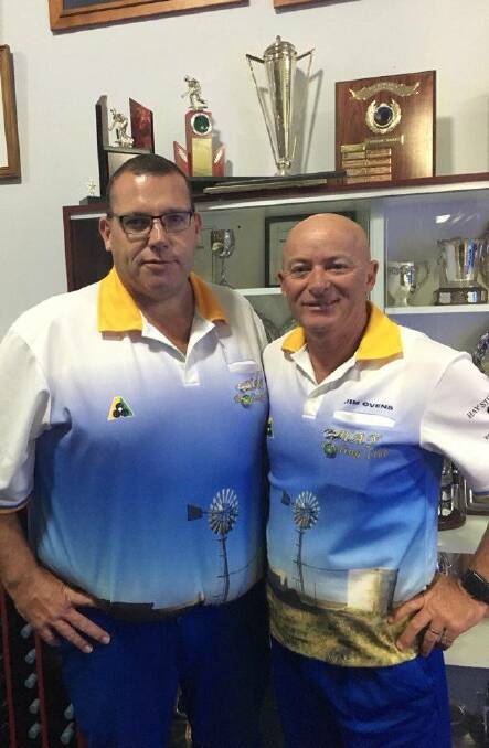 LONG TIME COMING: Dave Townsend (left) and Jim Ovens will represent Hay at the Zone Pairs after taking out the Riverina District Open Pairs. Picture: Supplied