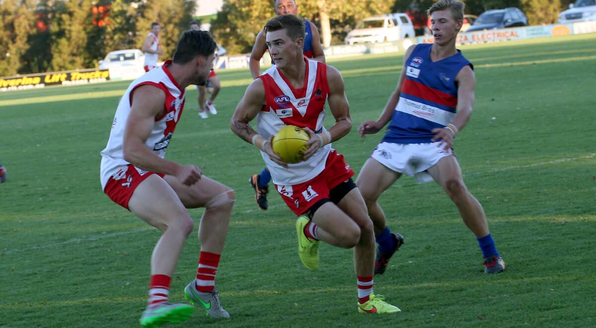 DOUBT: Alex Blissett is one Swan who copped a knock last week and is not certain to play on Saturday. Picture: Anthony Stipo