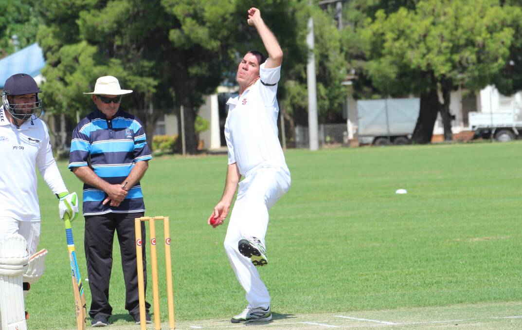 STARTING WELL: Diggers' Neil Casey took 1/34 against Leagues Club and got his side off to a good start on Saturday. PHOTO: Anthony Stipo