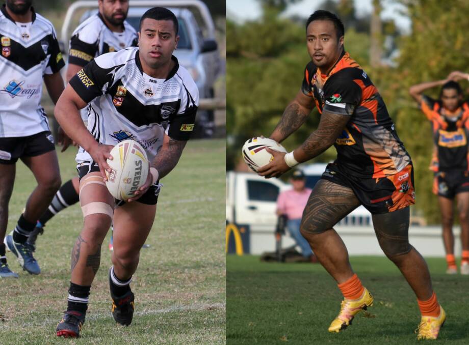 BATTLE LINES: Black and Whites co-coach Andrew Lavaka and Waratah Tigers co-coach Kose Lelei will go head-to-head on Saturday at the Exies Oval.