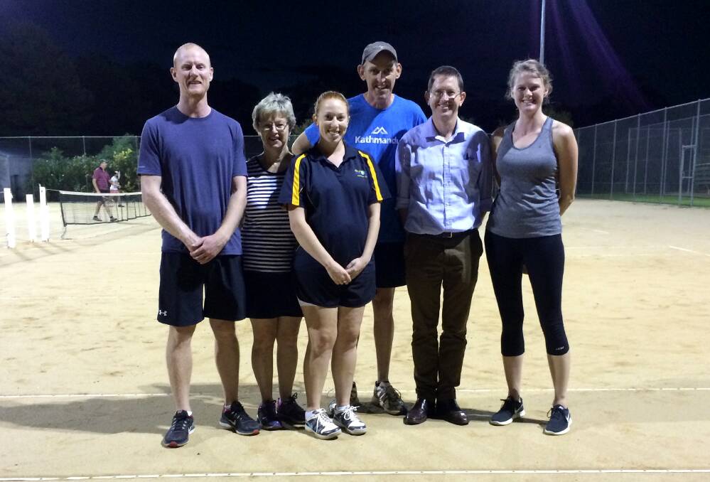 CAN YOU HELP?: The Griffith Tennis Club committee of Danny Dossetor, Robyn Meehan, Jess Hicken, Matt Hocking, Steve Bourke and Bec Byrne are after new members to join. PHOTO: Supplied