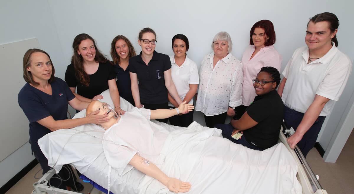 GRADUATES:The new nurses taking up positions at Griffith Base Hospital with Amanda James and Director of Nursing and Midwifery Meredith Whittaker. PHOTO: Anthony Stipo