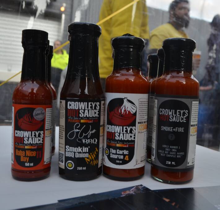 The cause of the pain for the contestants at the Area Hotel, Crowley's Hot Sauce from Wagga Wagga