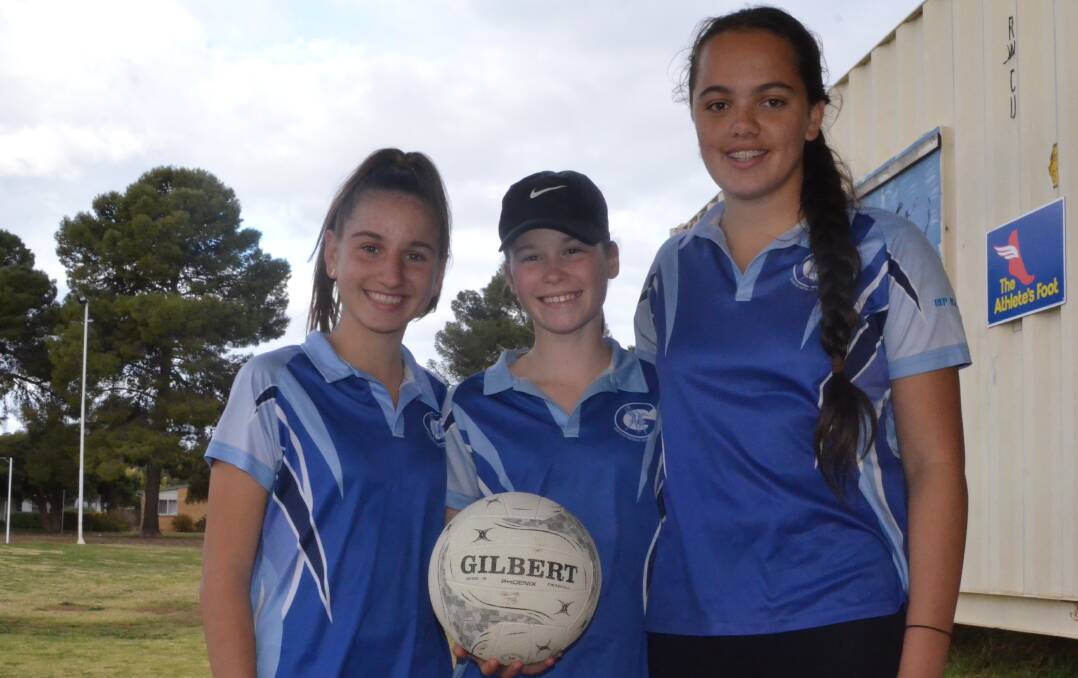 GET INVOLVED: Tegan Aloisi, Cecilia Bellicanta and Ellie Taipaleti have urged interested netballers to come and tryout for representative teams. PHOTO: Liam Warren