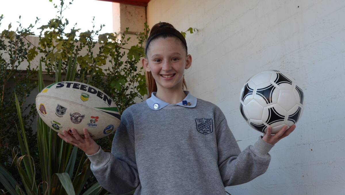 TALENT TO BURN: Hanwood Primary School student Elizabeth Romeo has been selected for two Riverina sides in different sports. PHOTO: Liam Warren