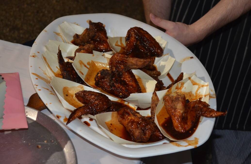 The final round hot wings used to prove who could stomach the hottest wings.