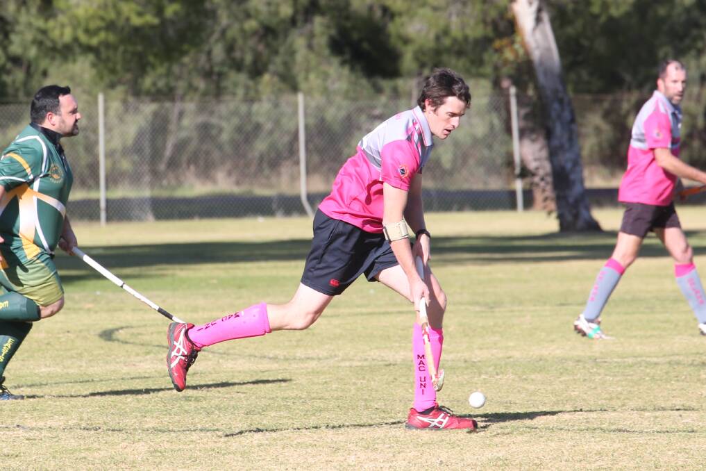 ON THE BOARD: Galahs' Chris Powys scores in their win over Leeton.