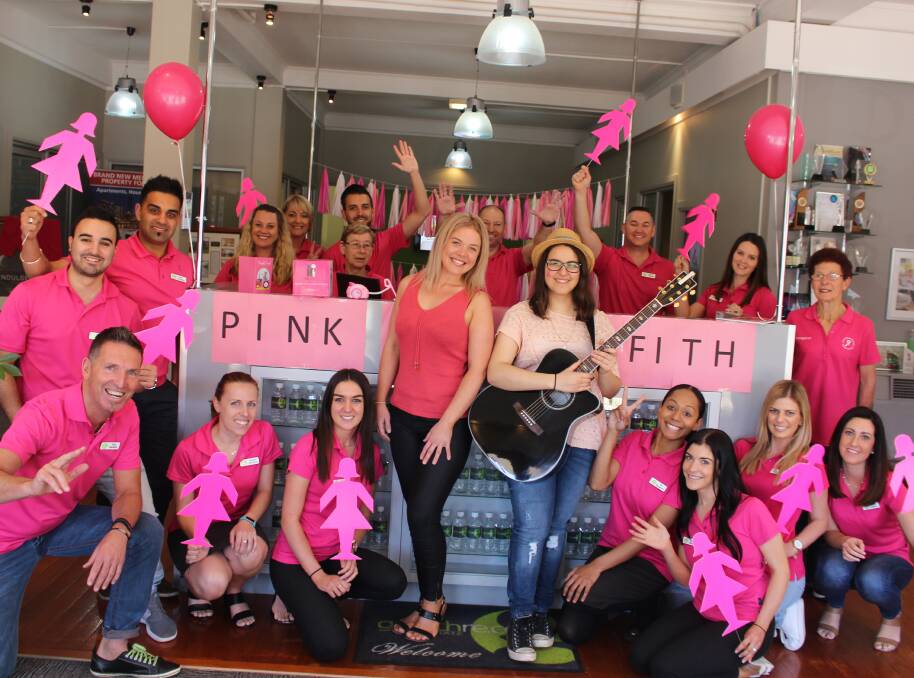 PINK UP GRIFFITH: As part of the fundraising for Breast Cancer Griffith Real Estate will be throwing a party. Picture: Liam Warren