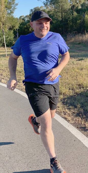 Gary Workman crossed 2000km on his latest run as a member of the Feral Joggers. Picture supplied 