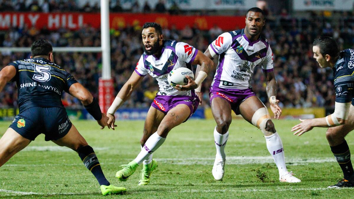 ODDS ON FAVOURITES: Speedy feels it will be hard for anyone to stop the Melbourne Storm claiming the 2017 NRL Premiership. PHOTO: AAP