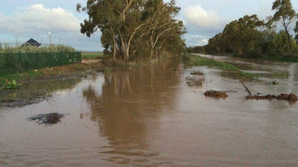 Photo taken at 5:28pm on Friday, looking south east along Halse Road upstream of the EMR. 
