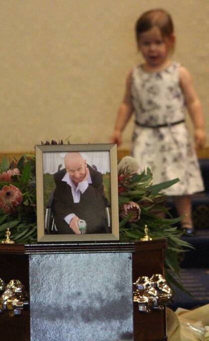 YOUNG AND OLD: Trevor 'Tubby' Ryan loved a joke, loved his job and most of all loved his family. Picture: Riley Krause.
