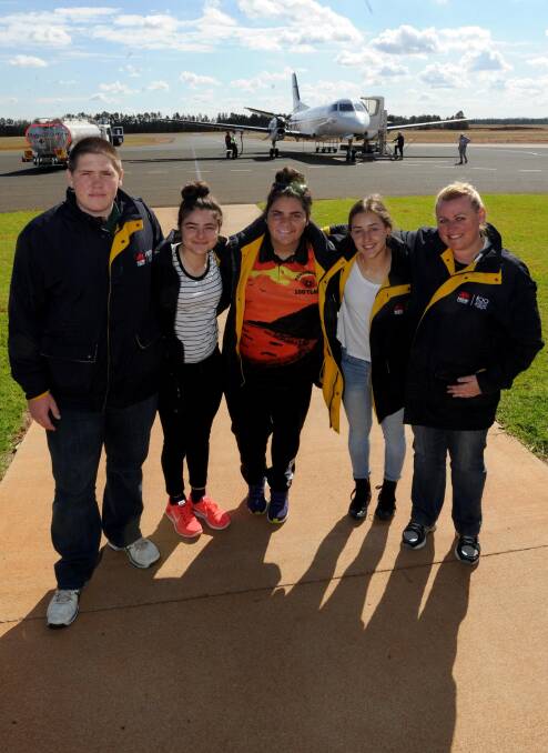 Griffith High representatives return to Griffith from Gallipoli.